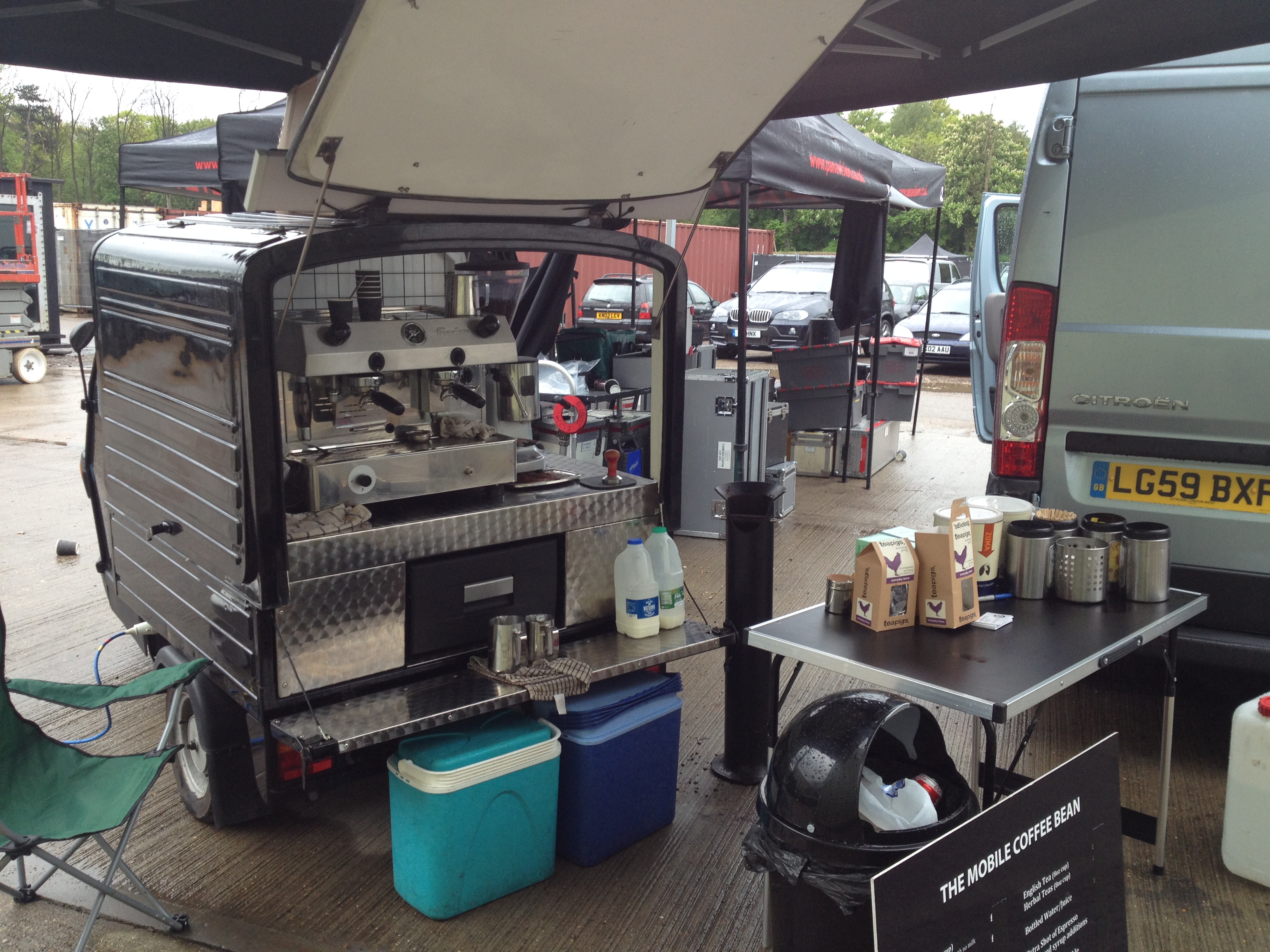 A look inside one of our mobile coffee vans for hire