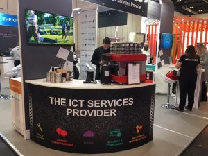 GCI branded mobile coffee bar by The Mobile Coffee Bean at Excel London