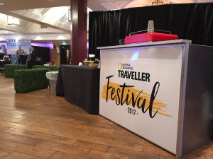 National Geographic branded mobile coffee bar hire photos