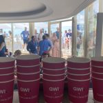 The Mobile Coffee Bean Cannes Lions exhibition GWI branded coffee cups