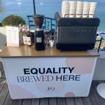 The Mobile Coffee Bean Cannes Lions exhibition bespoke branded mobile coffee bar