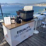 The Mobile Coffee Bean Cannes Lions exhibition branded coffee bar