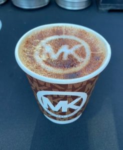 complete mobile coffee branding for the designer Michael Kors