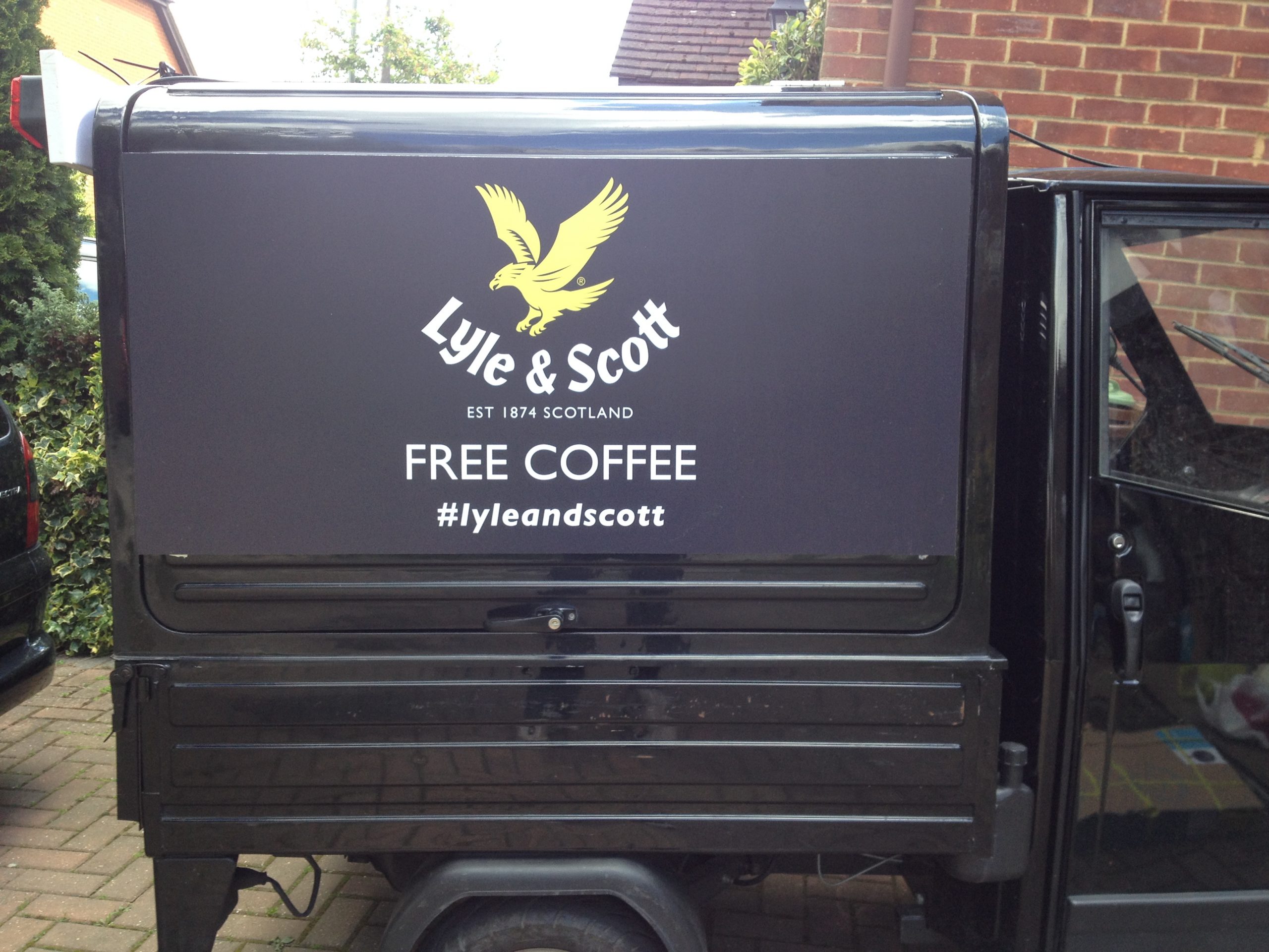 Business branded mobile coffee van hire