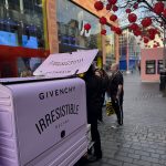 givenchy perfume pop up by the mobile coffee bean