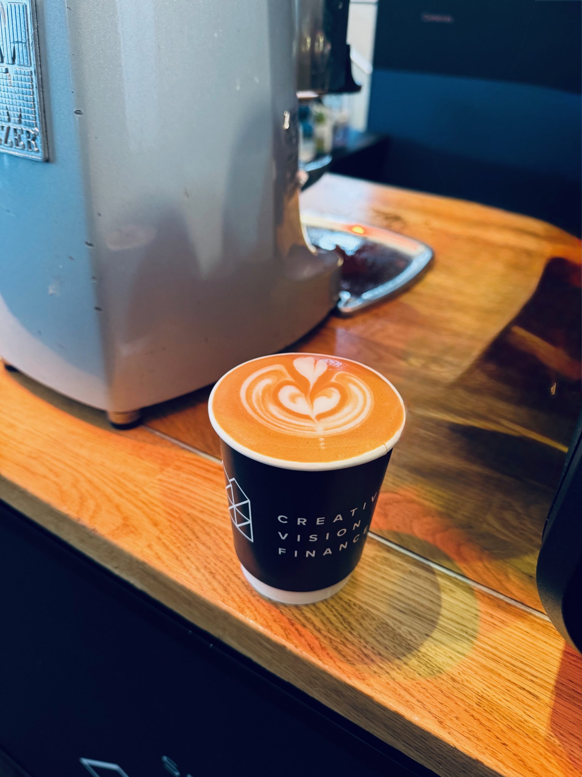 Mobile coffee bar barista services latte art