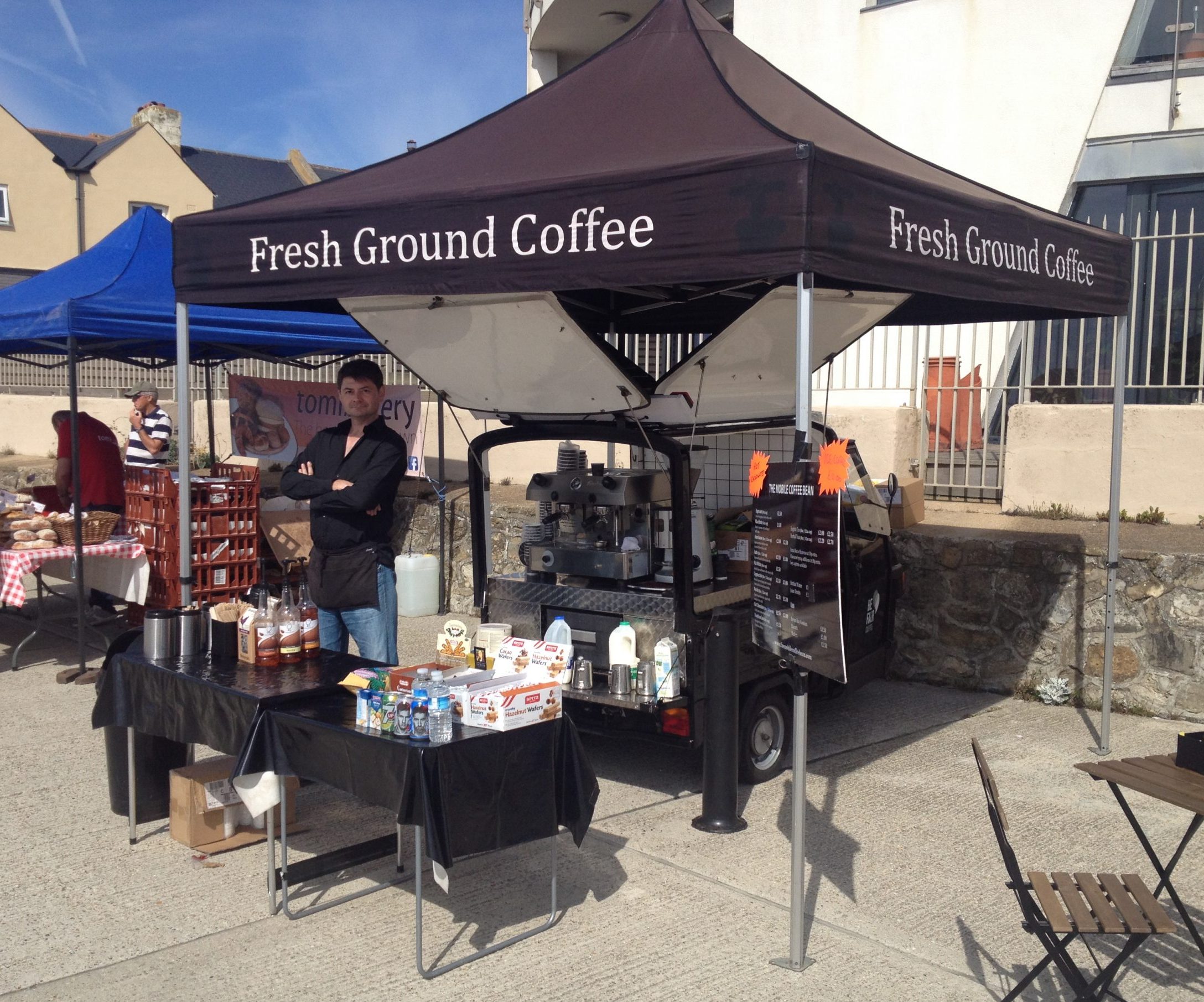 Outdoor event barista and mobile coffee cart hire by The Mobile Coffee Bean