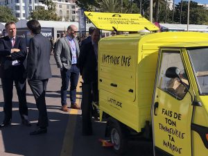 The Mobile Coffee Bean MIPIM coffee van wrap