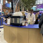 The Mobile Coffee Bean branded coffee bar for exhibitions