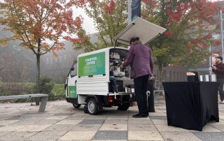 the-mobile-coffee-bean-branded-coffee-van-for-a-careers-fair Photos of our branded mobile coffee van at a careers fair