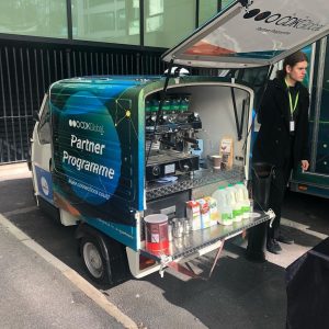 The Mobile Coffee Bean CDK Global branded mobile coffee van and barista service