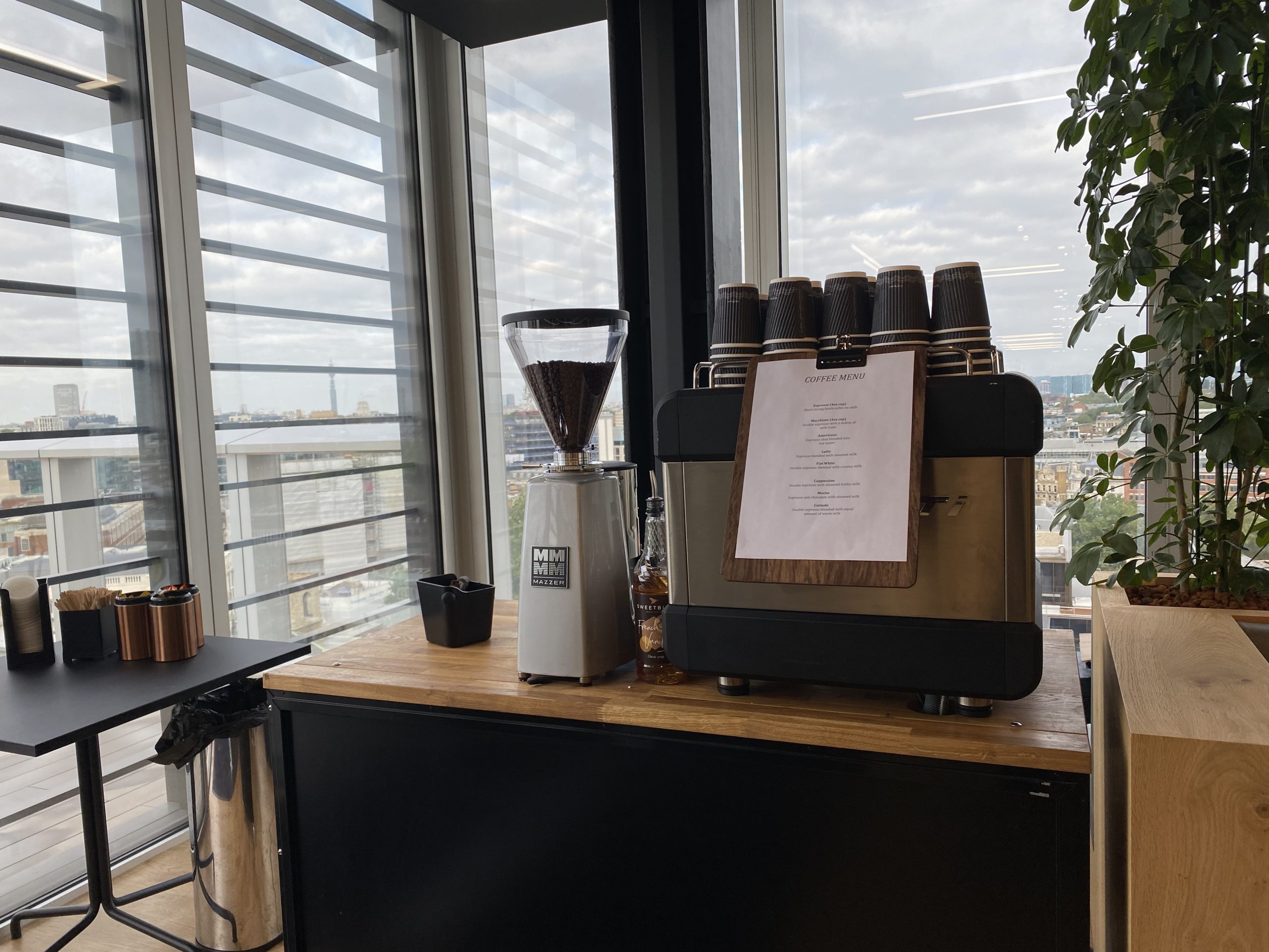 The Mobile Coffee Bean bar city london offices