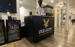 the-mobile-coffee-bean-lyle-and-scott-branded-coffee-bar The Mobile Coffee Bean Lyle & Scott branded coffee bar