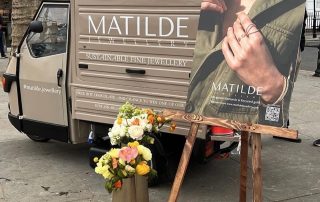 the-mobile-coffee-bean-matilde-jewellery-branded-coffee-van-promotion The Mobile Coffee Bean Matilde jewellery branded coffee van promotion