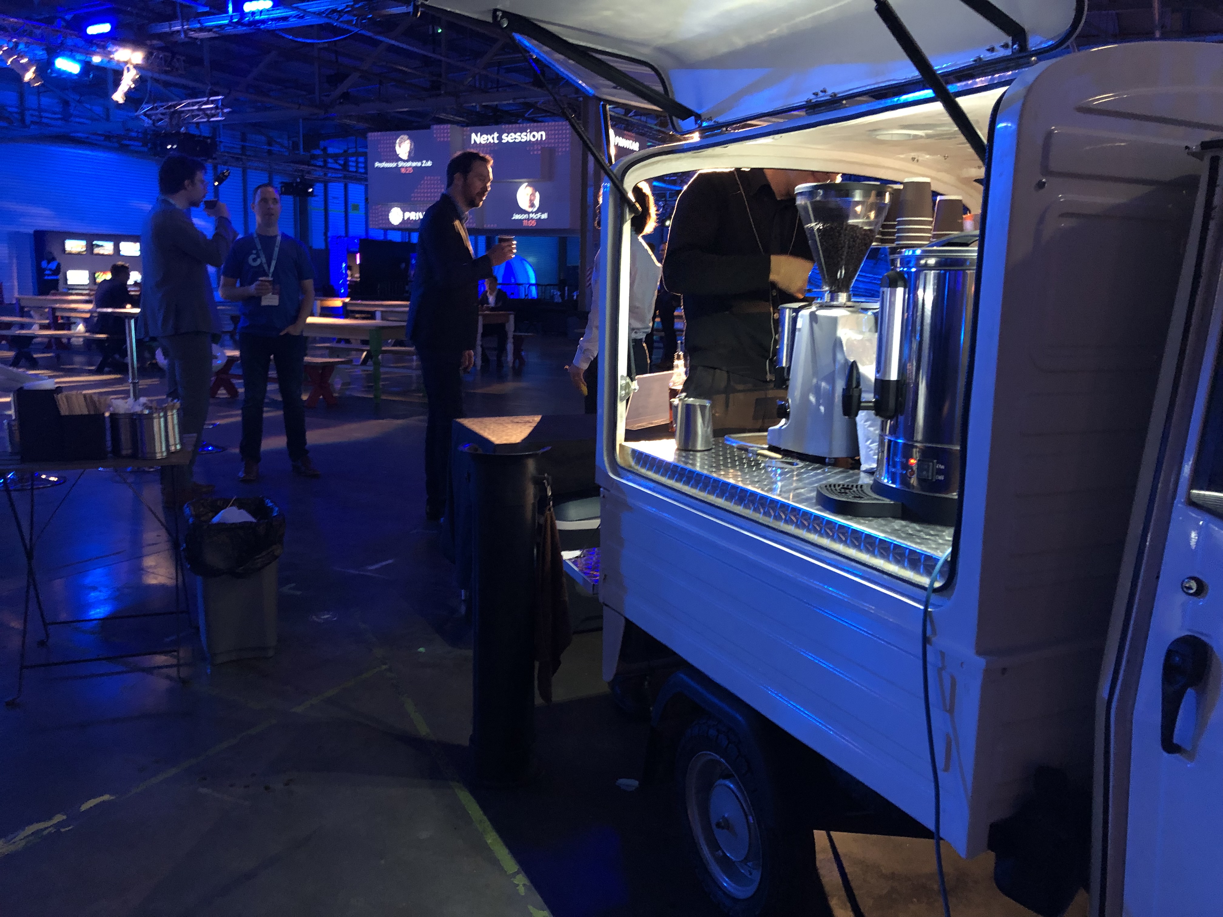 The Mobile Coffee Bean Privitar conference coffee van